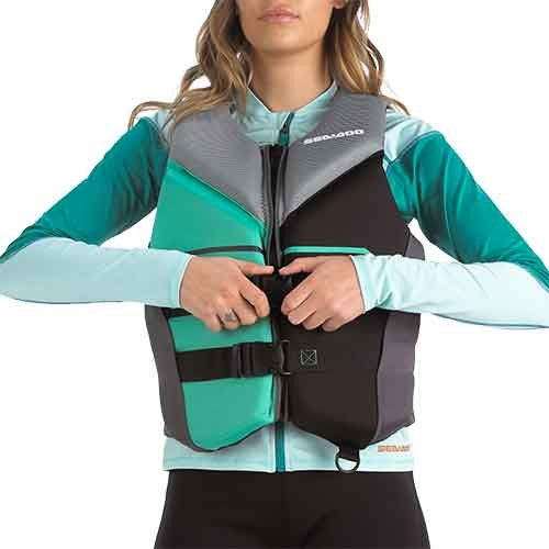 Vesta De Salvare Sea Doo Freedom Pfd Unisex - Albastru/Verde