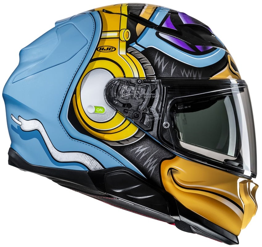 HJC F71 Monkey Dj Albastru - Image 5