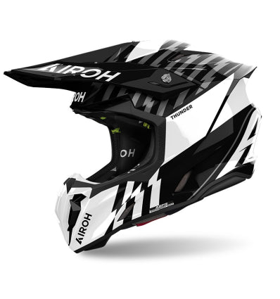 AIROH Airoh Twist 3 Thunder Helmet Black White - Image 1