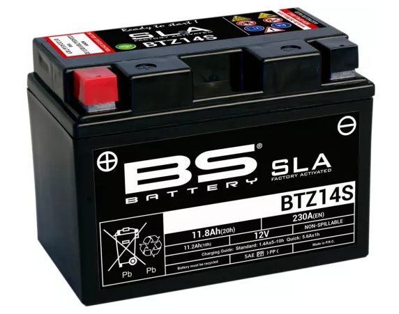 BS BATTERY baterie activata din fabrica SLA BTZ14S MAX FA