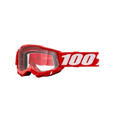 100% OCHELARI 100% ACCURI 2 Red Clear Lens - Image 1