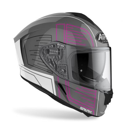 AIROH AIROH SPARK CYRCUIT PINK GLOSS - Image 2