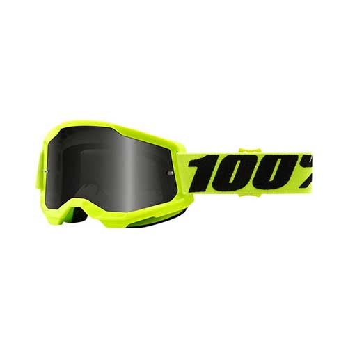 100% STRATA 2 Sand Goggle Yellow - Smoke Lens