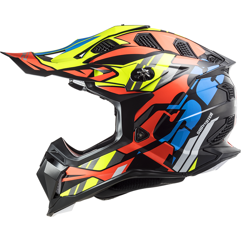 LS2 MX700 SUBVERTER RASCAL GL.BLACK FL.ORANGE - Image 2