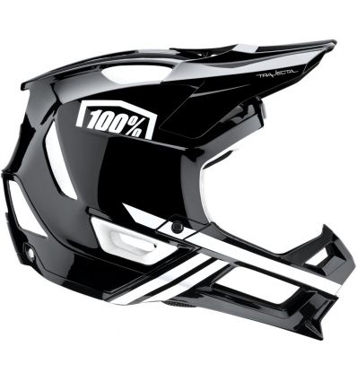 100% Trajecta Helmet W Fidlock Black/White - Image 1