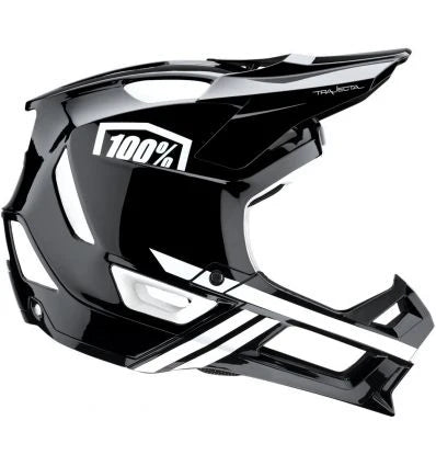 100% Trajecta Helmet W Fidlock Black/White