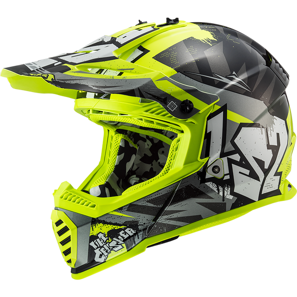 LS2 MX437 FAST EVO CRUSHER BLACK H-V