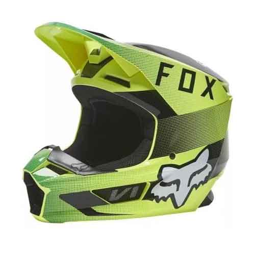 FOX V1 RIDL HELMET, ECE [FLO YLW] - Image 1