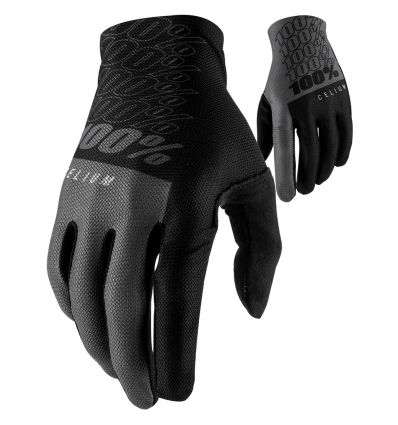 100% Celium Gloves Black/Grey - Image 1