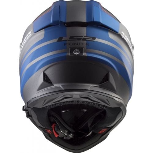 LS2 MX436 PIONEER QUARTERBACK Matt Titanium Blue - Image 3