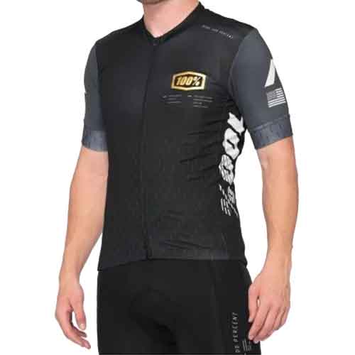 100% EXCEEDA Jersey Black/Charcoal Lycra Kits - Image 1