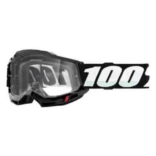 100% OCHELARI 100% ACCURI2 Goggle Fluo Yellow Clear Vented Dual Lens - Image 1