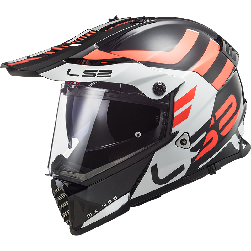 Ls2 Mx436 Pioneer Evo Adventurer - Negru/Alb