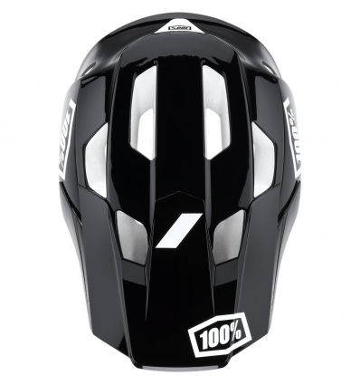 100% Trajecta Helmet W Fidlock Black/White - Image 4