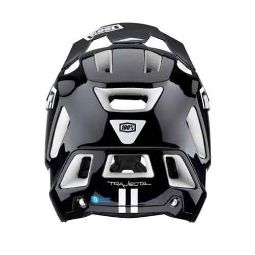 100% Trajecta Helmet W Fidlock Black/White - Image 3