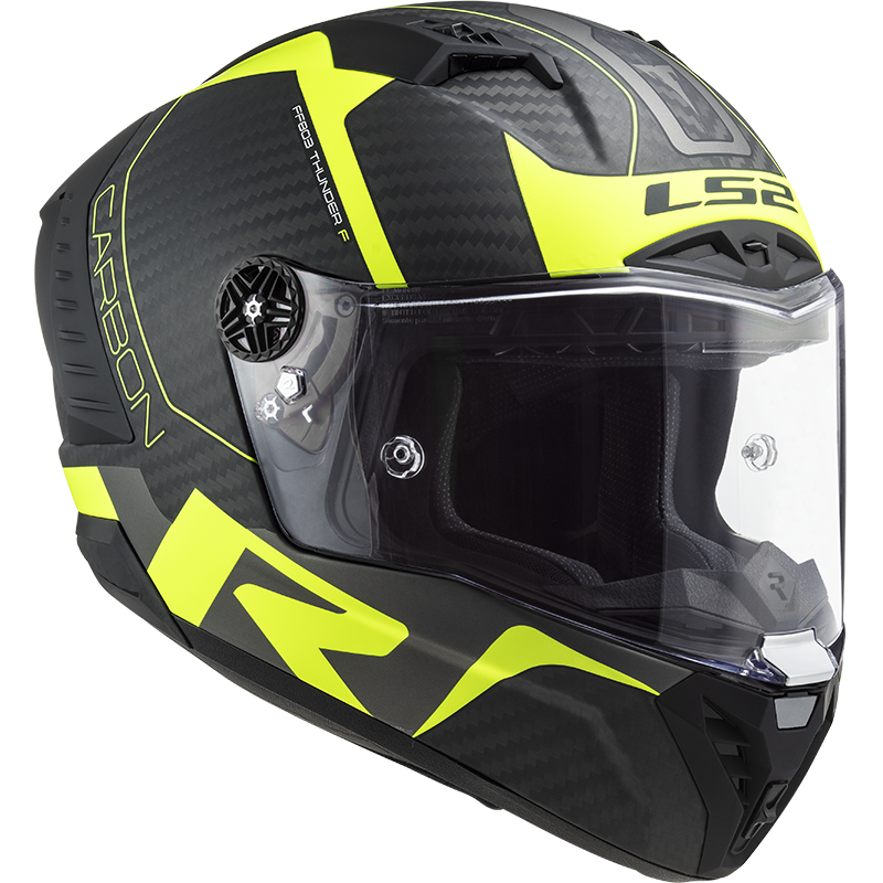 LS2 FF805 THUNDER C RACING1 MATT H-V YELLOW - Image 3
