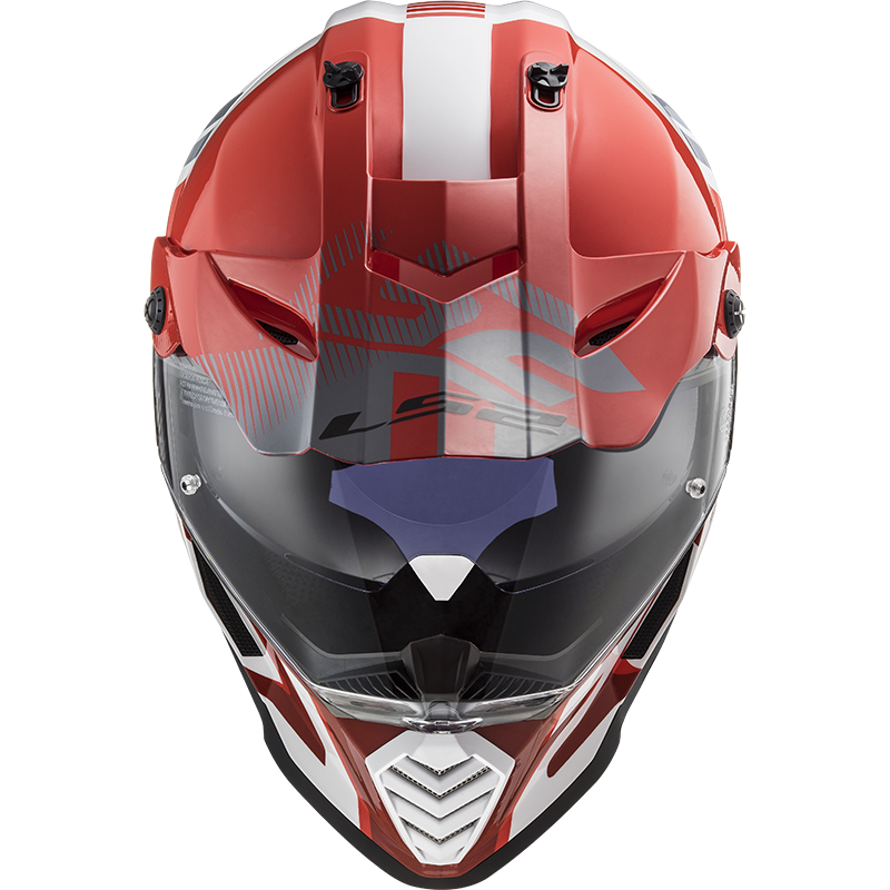 LS2 MX436 PIONEER EVO EVOLVE RED WHITE - Image 2