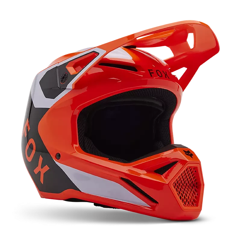 FOX Racing V1 LEAN HELMET [FLO ORG] - Image 1