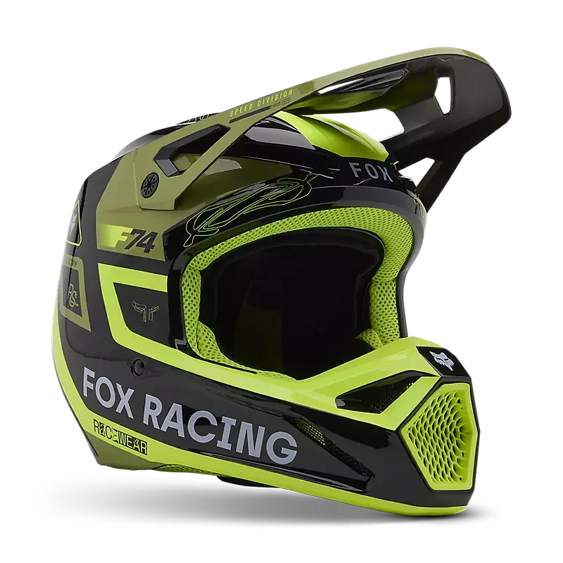 FOX Racing V1 RACE SPEC HELMET [PL GRN] - Image 1