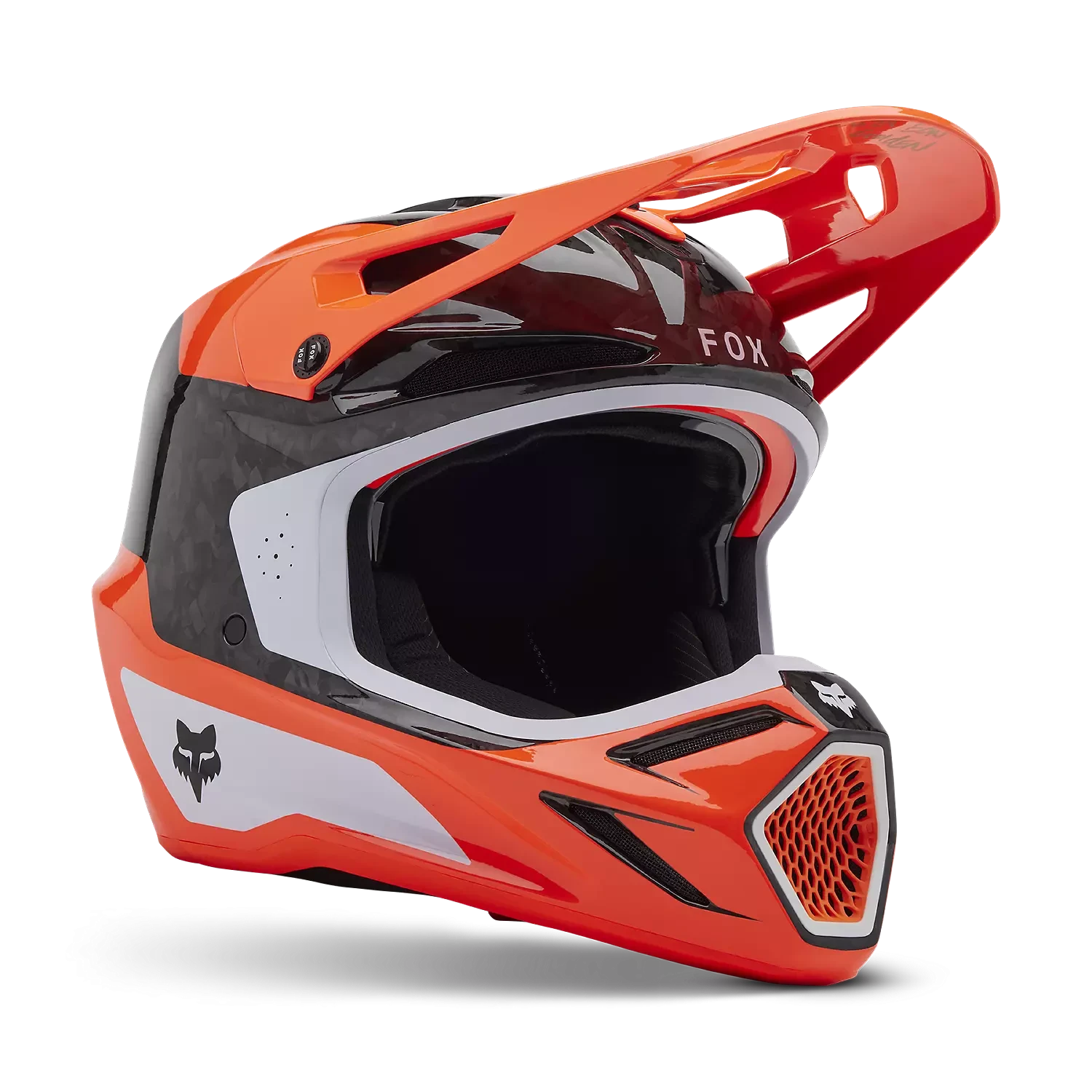 FOX Racing V3 RS INFINITE HELMET [FLO ORG] - Image 1