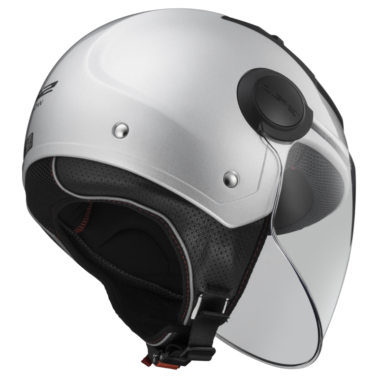 LS2 OF562 AIRFLOW GLOSS SILVER LONG - Image 2