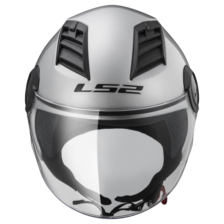 LS2 OF562 AIRFLOW GLOSS SILVER LONG - Image 9