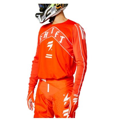 SHIFT BLACK LABEL VEEM JERSEY [ORG/WHT] - Image 1