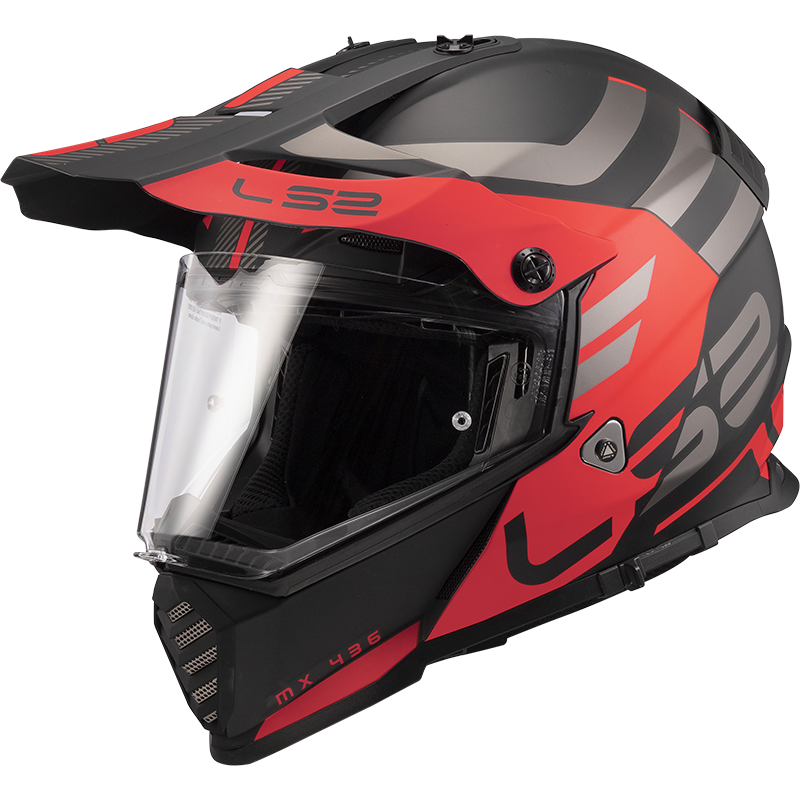 Ls2 Mx436 Pioneer Evo Adventurer - Negru/Rosu