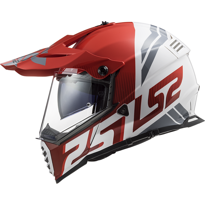 LS2 MX436 PIONEER EVO EVOLVE RED WHITE - Image 5