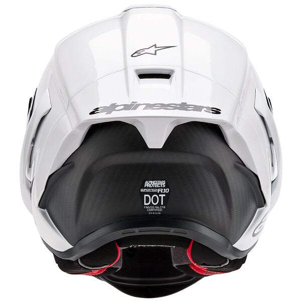 ALPINESTARS SUPERTECH R10 CARBON SOLID Alb Lucios/Negru Mat - Image 7