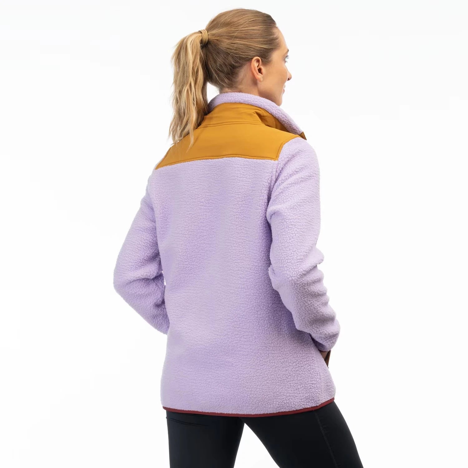 Klim High Pile Mountain Fleece Pullover Lavender Heist - Cabernet - Image 2