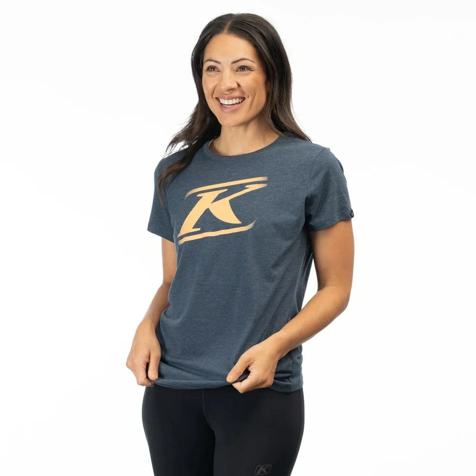 Klim Drift Tri-blend Tee Heathered Gray - Hi-Vis - Image 1