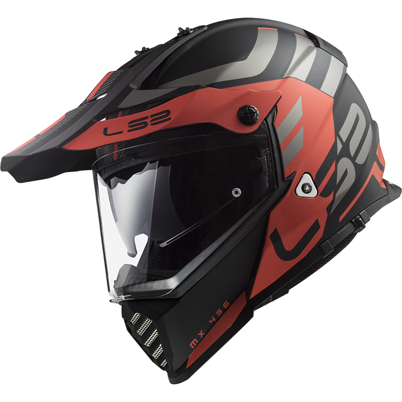Ls2 Mx436 Pioneer Evo Adventurer - Negru/Rosu
