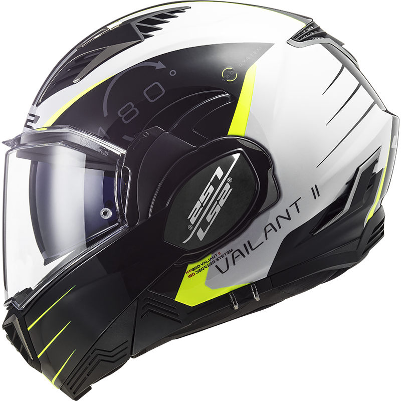 LS2 FF900 VALIANT II CODEX WHITE BLACK - Image 2