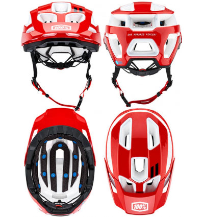 100% ALTEC Trail Helmet Red - Image 8