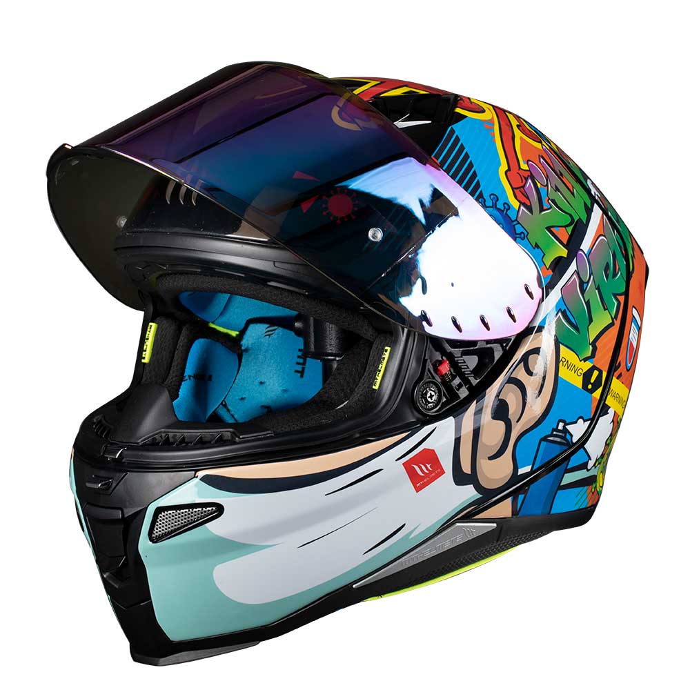 MT Helmets - REVENGE 2 graphic KN 95 - Multicolor - Image 1