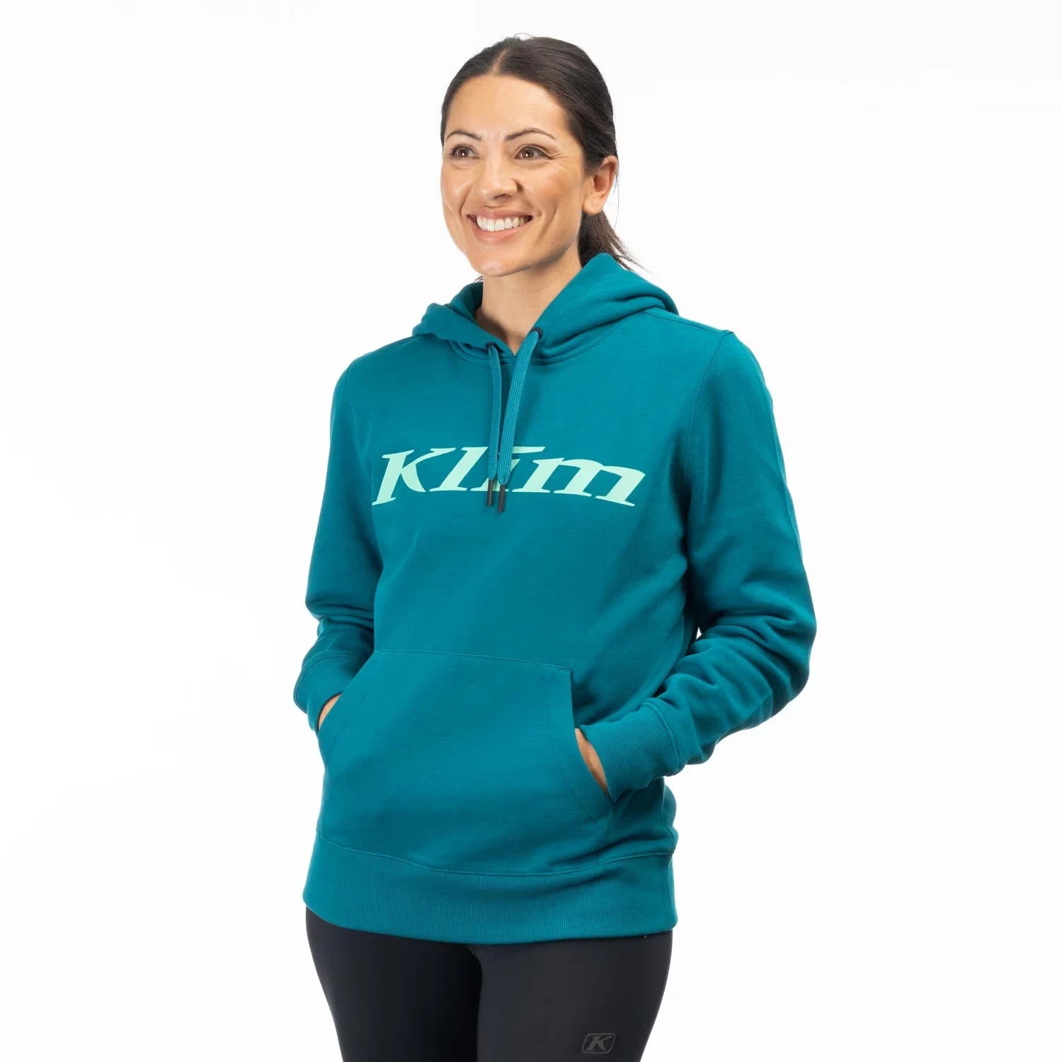 Klim Klim Pullover Hoodie Deep Lagoon - Electric Green - Image 1