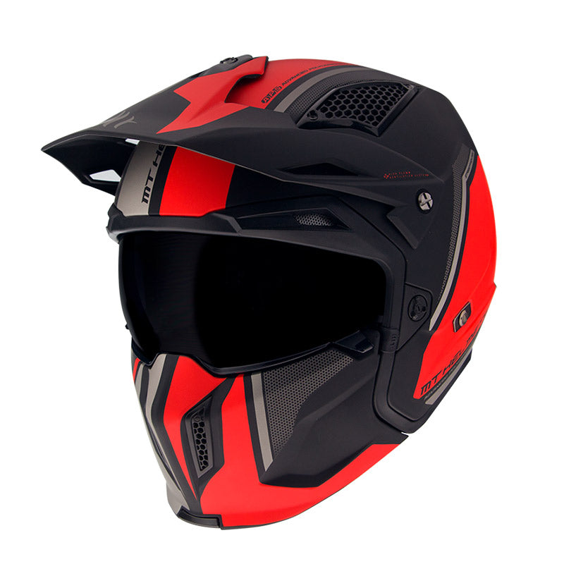 MT Helmets - STREETFIGHTER Twin C5 - Black Red - Image 1