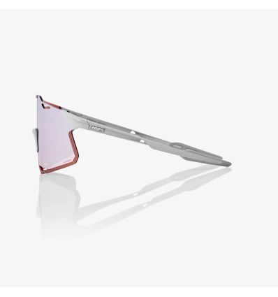 100% HYPERCRAFT - Matte Stone Grey - HiPER Crimson Silver Mirror Lens - Image 4