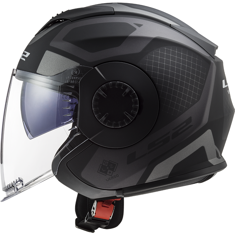 LS2 OF570 VERSO MARKER MATT BLACK TITANIUM - Image 6