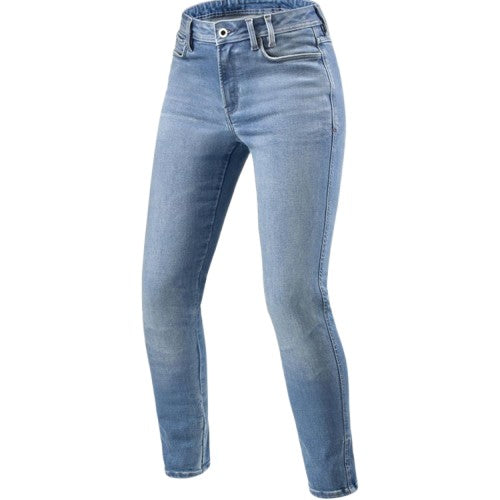 REV'IT! Shelby 3 Skinny Ladies Light Blue Vintage L32 - Image 1