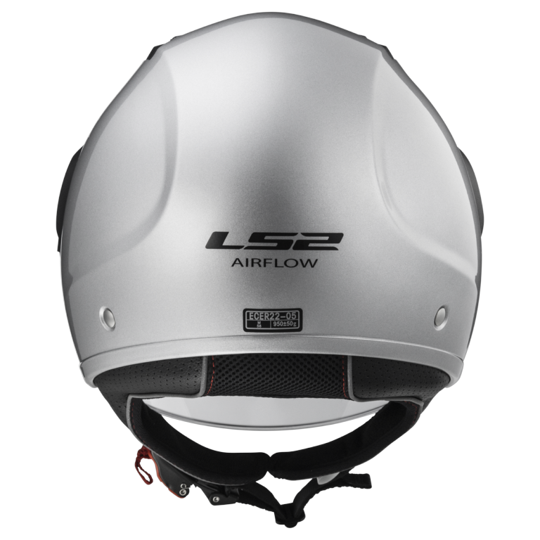 LS2 OF562 AIRFLOW GLOSS SILVER LONG - Image 16