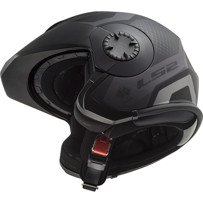 LS2 OF570 VERSO MARKER MATT BLACK TITANIUM - Image 10