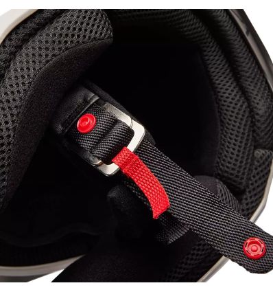 FOX YTH V1 GOAT STRAFER HELMET [BLK] - Image 9