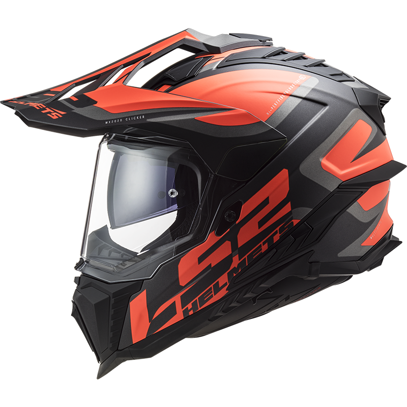 LS2 MX701 EXPLORER ALTER MATT BLACK FL.ORANGE - Image 5