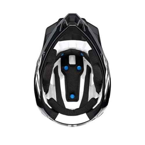 100% Trajecta Helmet W Fidlock Black/White - Image 2