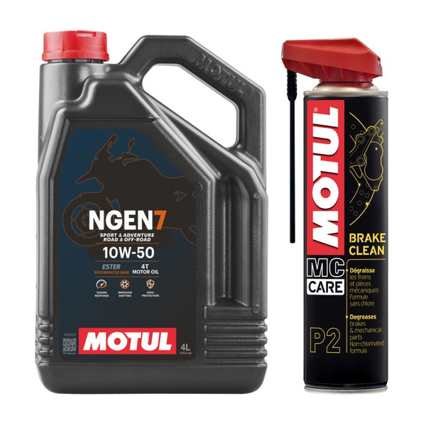 MOTUL - NGEN7 10W50 - 4L + P2 BRAKE CLEAN [TRIGGER] - 400ml