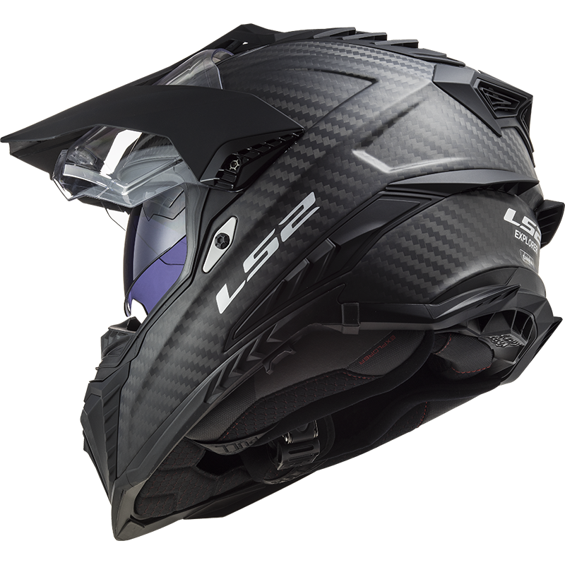LS2 MX701 EXPLORER C SOLID MATT CARBON - Image 3