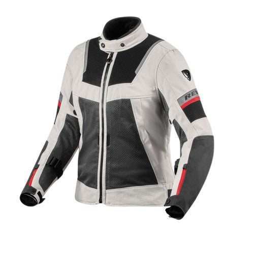 REV'IT! Tornado 4 H2O Ladies Jacket Silver-Black - Image 1