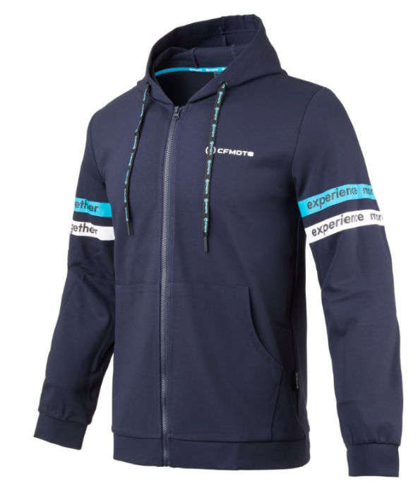 Hanorac barbati cu gluga navy blue CFMOTO - Image 1